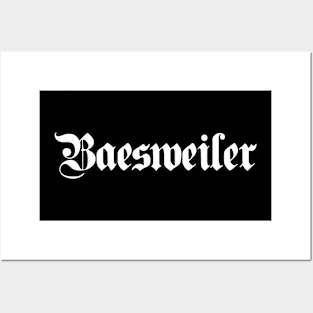 Baesweiler written with gothic font Posters and Art